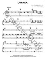 Our God piano sheet music cover